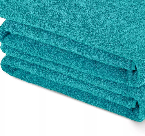 Pack of 2 Extra Large Super Jumbo Bath Sheets 100% Egyptian Cotton Super Soft Luxury Towel (100 x 200 cm) Towelsworld
